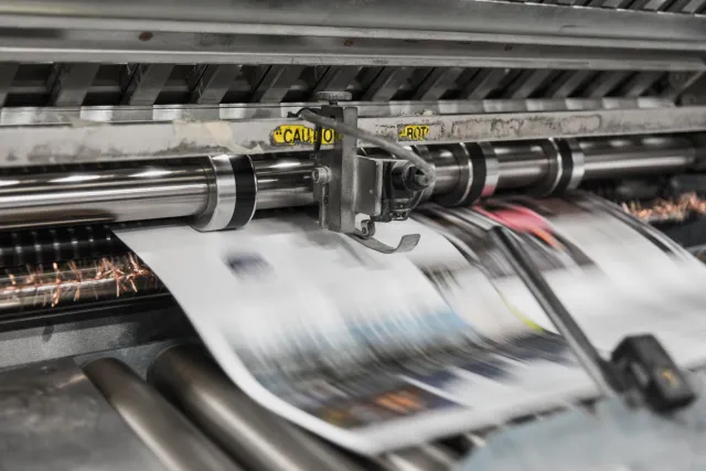 Picture of printing presses