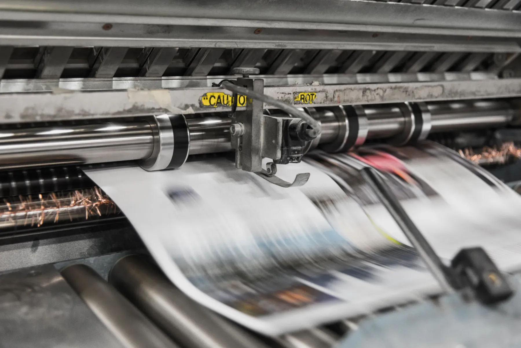 Picture of printing presses