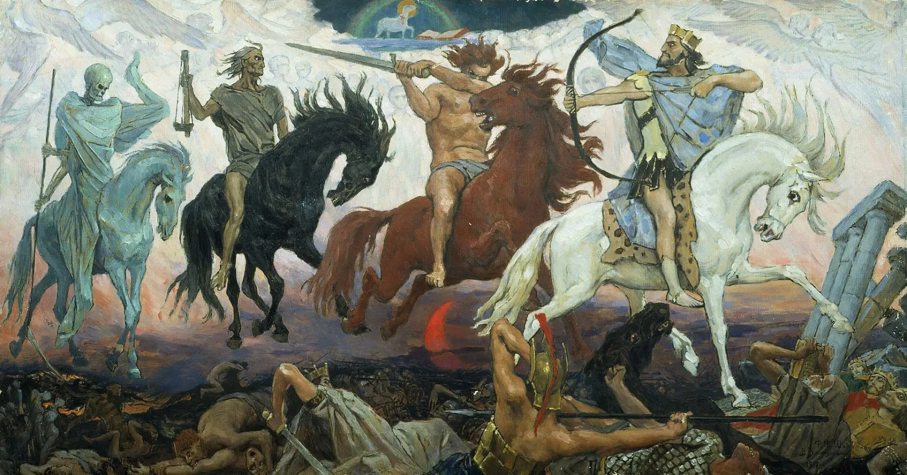 Painting of the four horsemen of the apocalypse